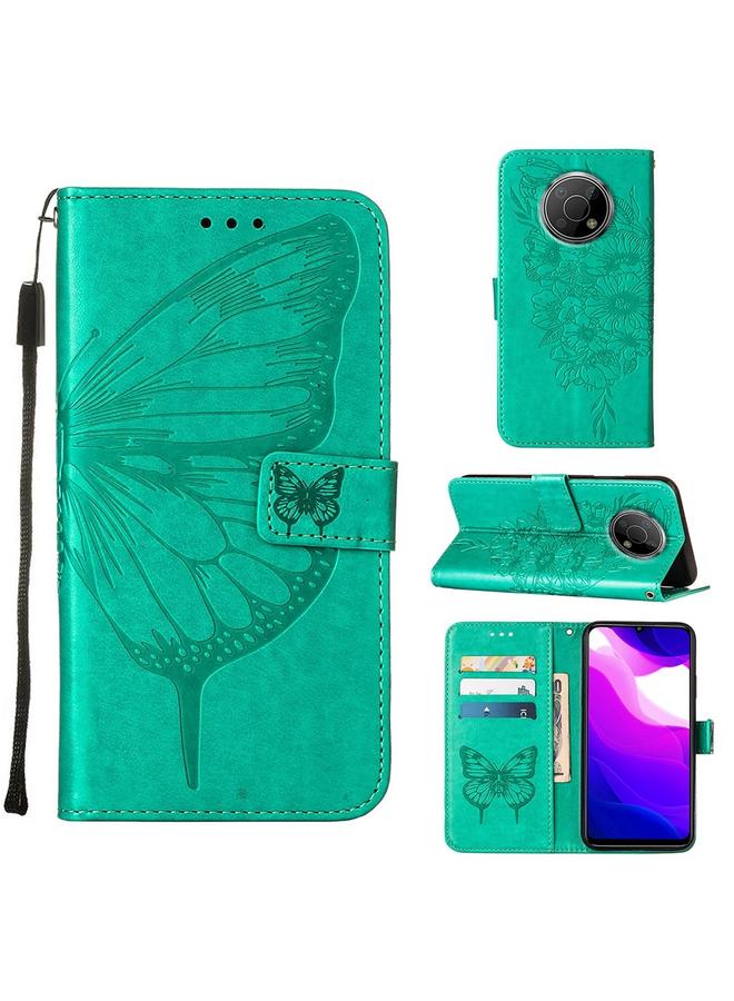 اس-توب جراب هاتف نوكيا G300 من الجلد المنقوش بنقشة الفراشة - Image 1