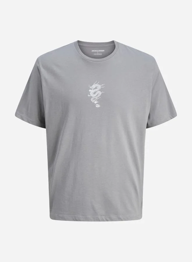 JACK & JONES Jack & Jones JJMiko Dragon Print Crew Neck T-Shirt