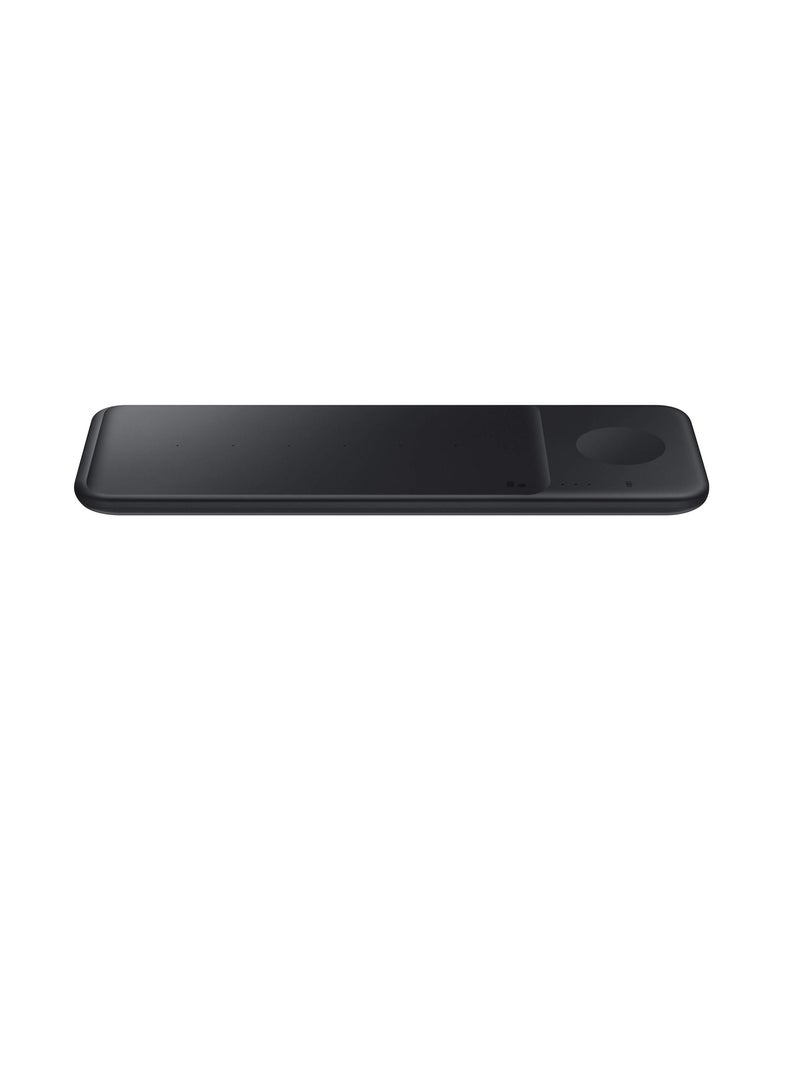 SYOSI Electronics Wireless Charger Trio Qi Compatible-Charge up to 3 Devices at Once-for Galaxy Phones Buds Watches and Apple iPhone Devices Black (US Version)  - Image 2