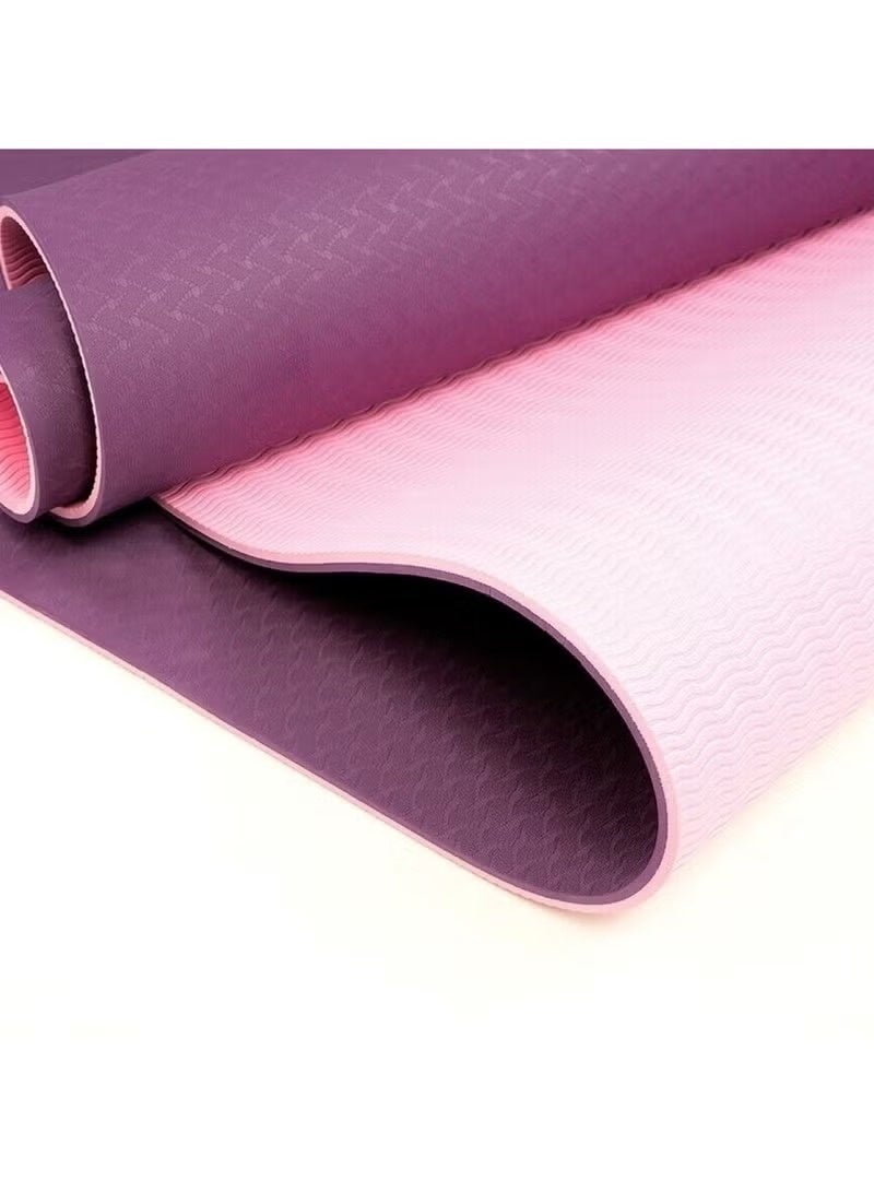 Huitich TPE Yoga Mat Lightweight & Eco-Friendly 183×61×0.6 cm – Pink - Image 5