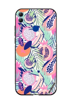 Protective Case Cover For Honor 10 Lite Abstract Dragon Fruit Design Multicolour