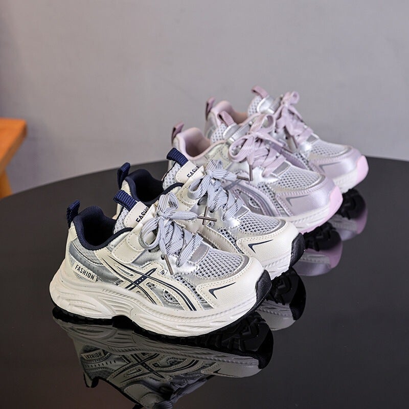 Mesh Sneakers Lightweight Flexible Sole Walking Shoes For Kids Indoor And Outdoor Activities - Image 2
