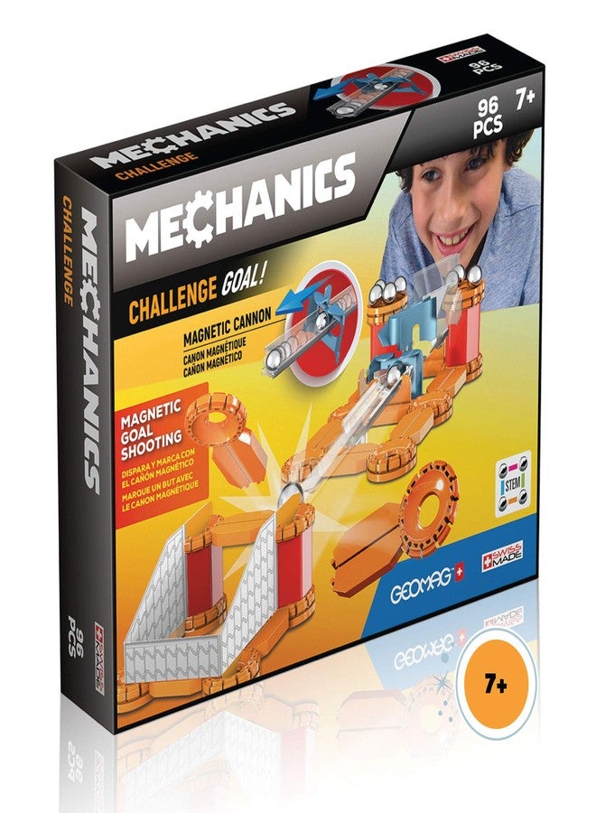 Geomag Magnetic Toys Magnets for Kids Mechanics Goal Challenge Educational Board Game & Building Set Swiss-Made Age 7+ 96 Piece, Multicolor (769) - Image 1