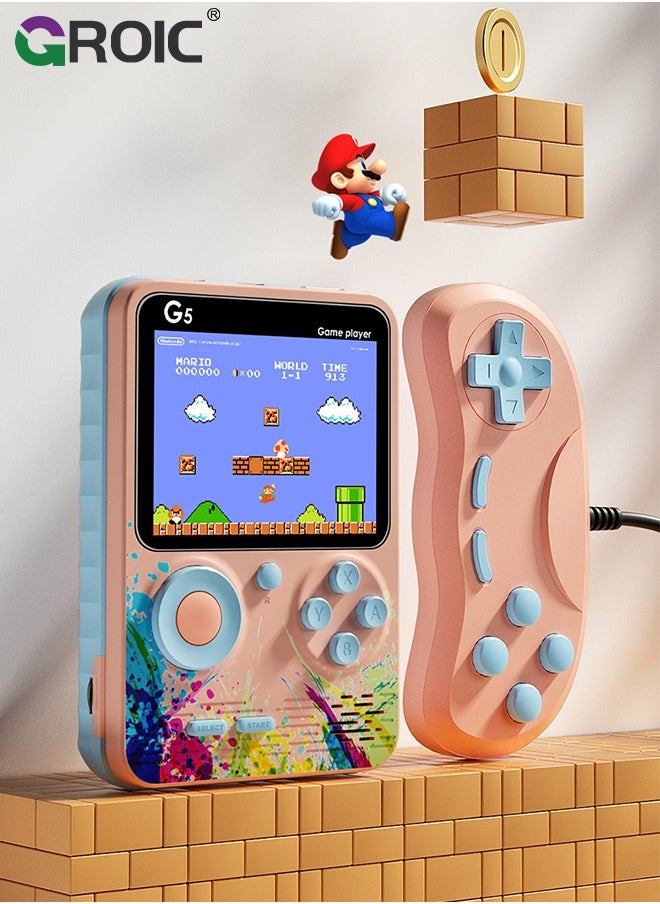 GROIC Handheld Game Player Video-Game 8 Bit Retro Mini Pocket Gameboy Handheld Game Console Built-in 500 Classic Games for Child Kids  - Image 1
