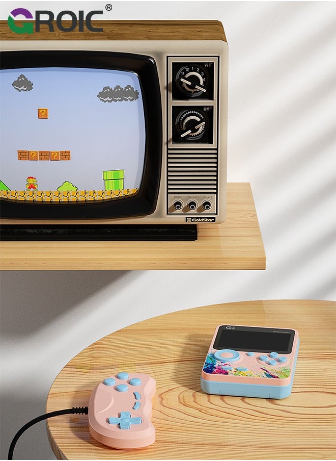 GROIC Handheld Game Player Video-Game 8 Bit Retro Mini Pocket Gameboy Handheld Game Console Built-in 500 Classic Games for Child Kids  - Image 2