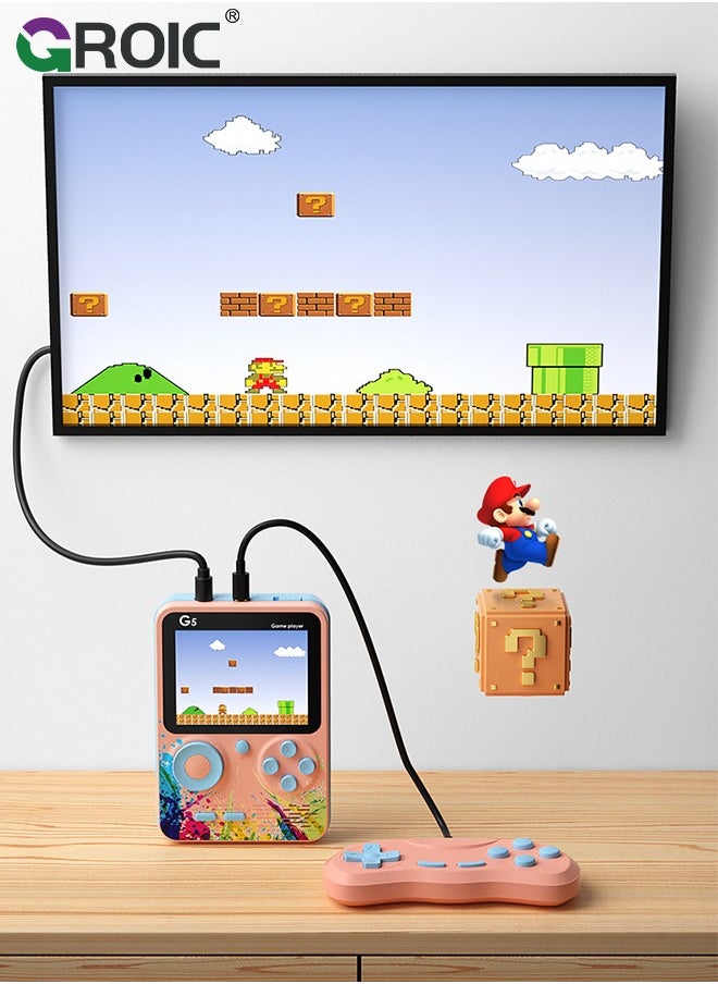 GROIC Handheld Game Player Video-Game 8 Bit Retro Mini Pocket Gameboy Handheld Game Console Built-in 500 Classic Games for Child Kids  - Image 5