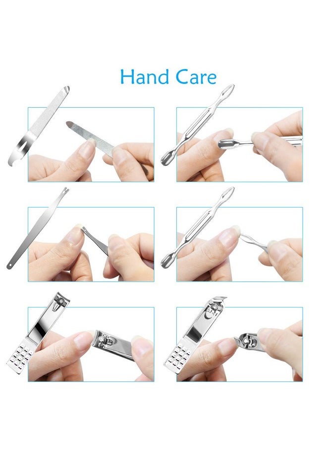 Beaucare - Manicure Set Pedicure Kit Nail Kit-19 in 1 Stainless Steel Manicure Kit, Professional Grooming Kits, Nail Care Kit with Luxurious Travel Case (Black) … - Image 1
