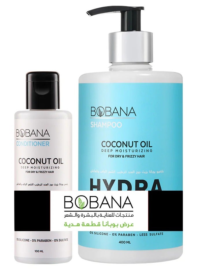 شامبو بزيت جوز الهند 400 مل + بلسم بزيت جوز الهند 100 مل