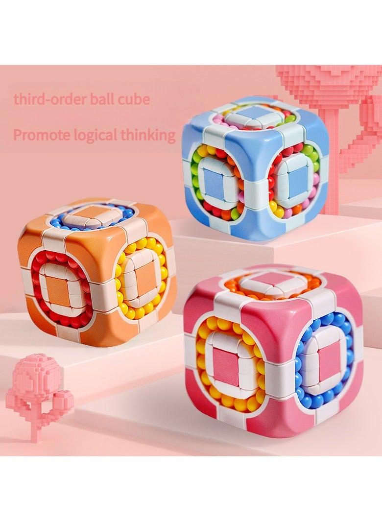 Three-order square magic beans cube children's educational toys decompression toys fingertip magic - Image 4