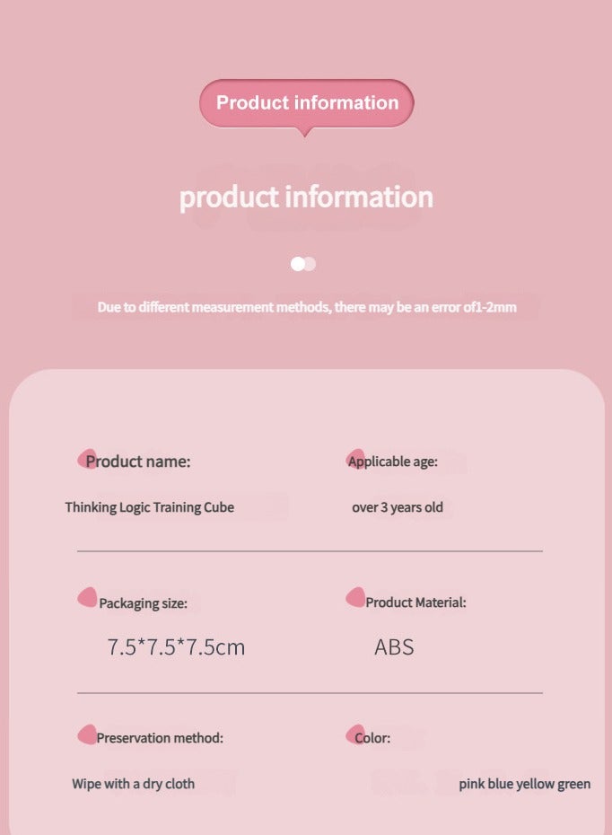 Three-order square magic beans cube children's educational toys decompression toys fingertip magic - Image 5