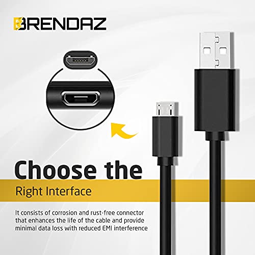 BRENDAZ Compatible Canon Camera USB Cable for Canon EOS M50 Mirrorless, EOS 90D Cameras, USB 2.0 Cable Micro USB (15-Feet) - Image 3