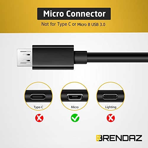 BRENDAZ Compatible Canon Camera USB Cable for Canon EOS M50 Mirrorless, EOS 90D Cameras, USB 2.0 Cable Micro USB (15-Feet) - Image 5
