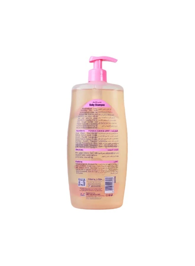 Cool & Cool Baby Shampoo Kids Shampoo with Chamomile 750ml - Image 2