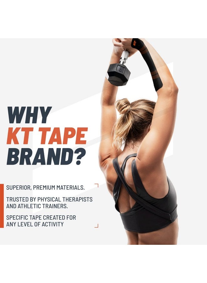 KT TAPE - KT Tape Pro Kinesiology Therapeutic Sports Tape, 20 Precut 10 inch Strips, Hero Pink, Latex Free, Water Resistance, Pro & Olympic Choice - Image 1