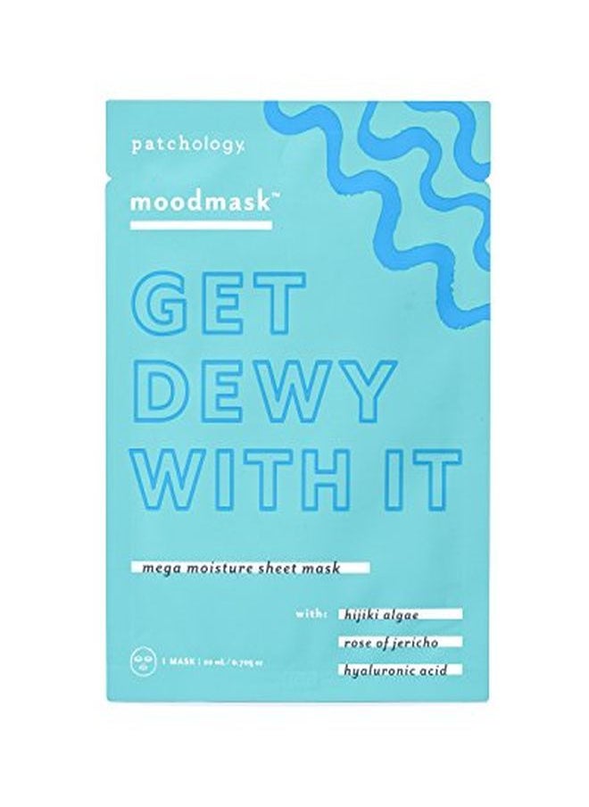 Patchology Moodmask "Get Dewy With It" Facial Sheet Mask Men And Women Face Masks Skincare Sheet For Moisturizing, Hydrating, And Dewy Skin Best Face Sheets Moisturizer (1 Count)  - Image 1
