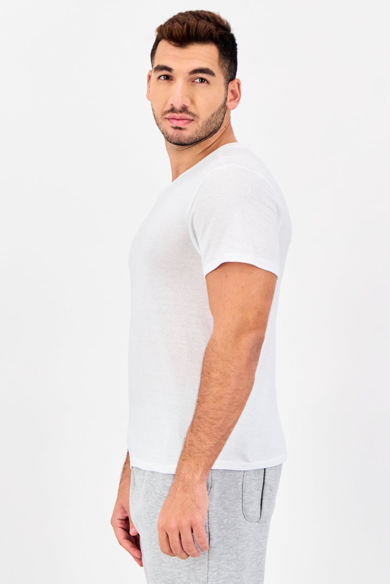 Frye Men Crew Neck Short Sleeve Brand Logo T-Shirt, White - Image 4