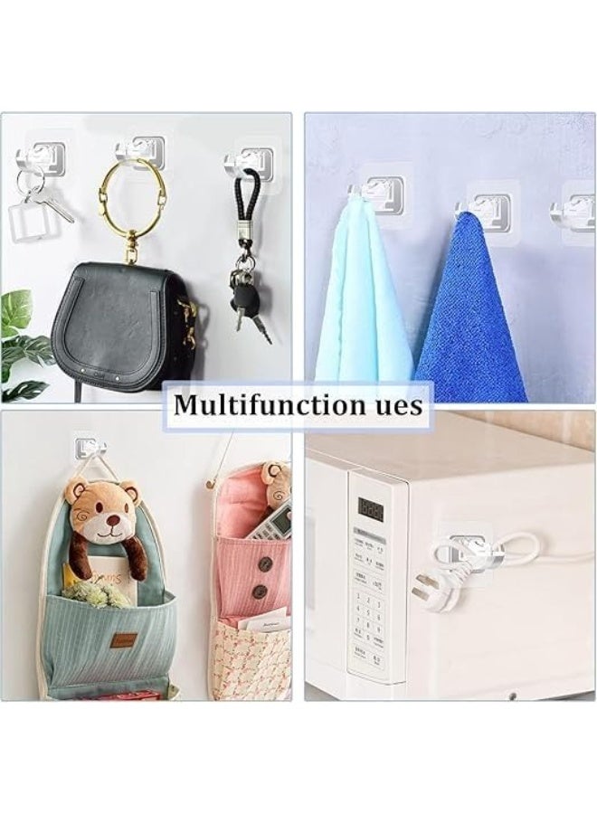 No Drill Curtain Rod Brackets No Drilling Self Adhesive Curtain Rod Holder Hooks Nail Free Adjustable Curtain Rod Hooks Curtain Hangers for Bathroom Kitchen Home Bathroom and Hotel 6 PCS - Image 3