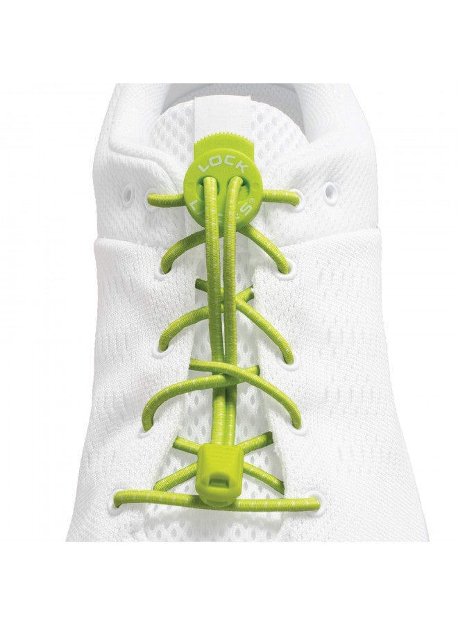 Lock Laces (Elastic No Tie Shoe Laces (Pack of 3) (Black-Green-Blue) - Image 2