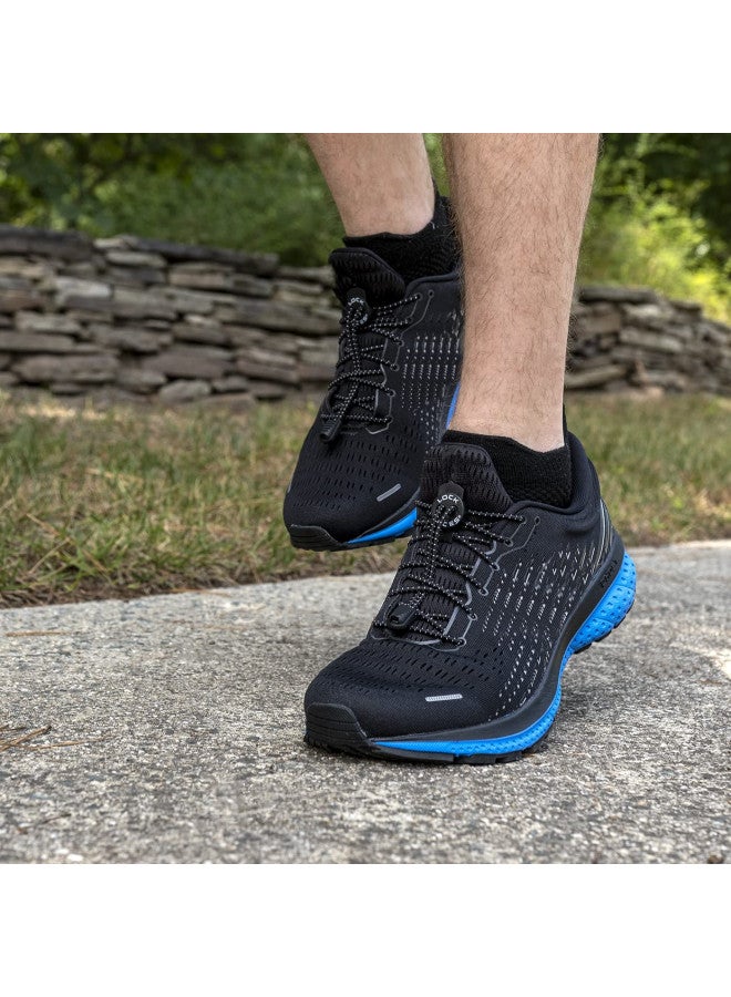 Lock Laces (Elastic No Tie Shoe Laces (Pack of 3) (Black-Green-Blue) - Image 4