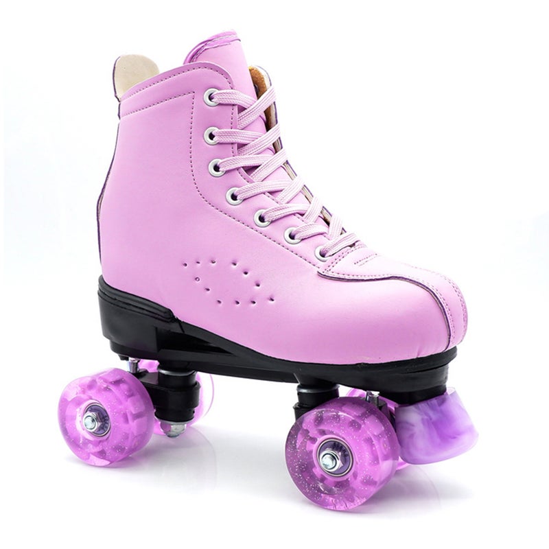 4Pcs Skating Glowing Wheels Ice Skates Wheels Double-row Roller Skates Wheels - Image 4