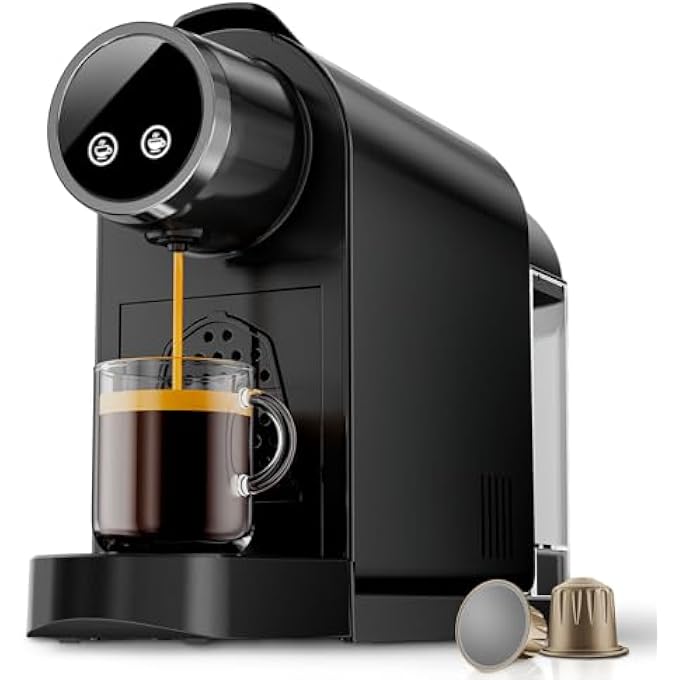 CONOYAR Capsule Coffee Machine Compatible With Nespresso Original Coffee Maker Machine With 2 Brew Sizes 19Bar Espresso Machine With 800Ml Detachable Water Tank Easy Brew Latte Cappuccino And More - Image 1