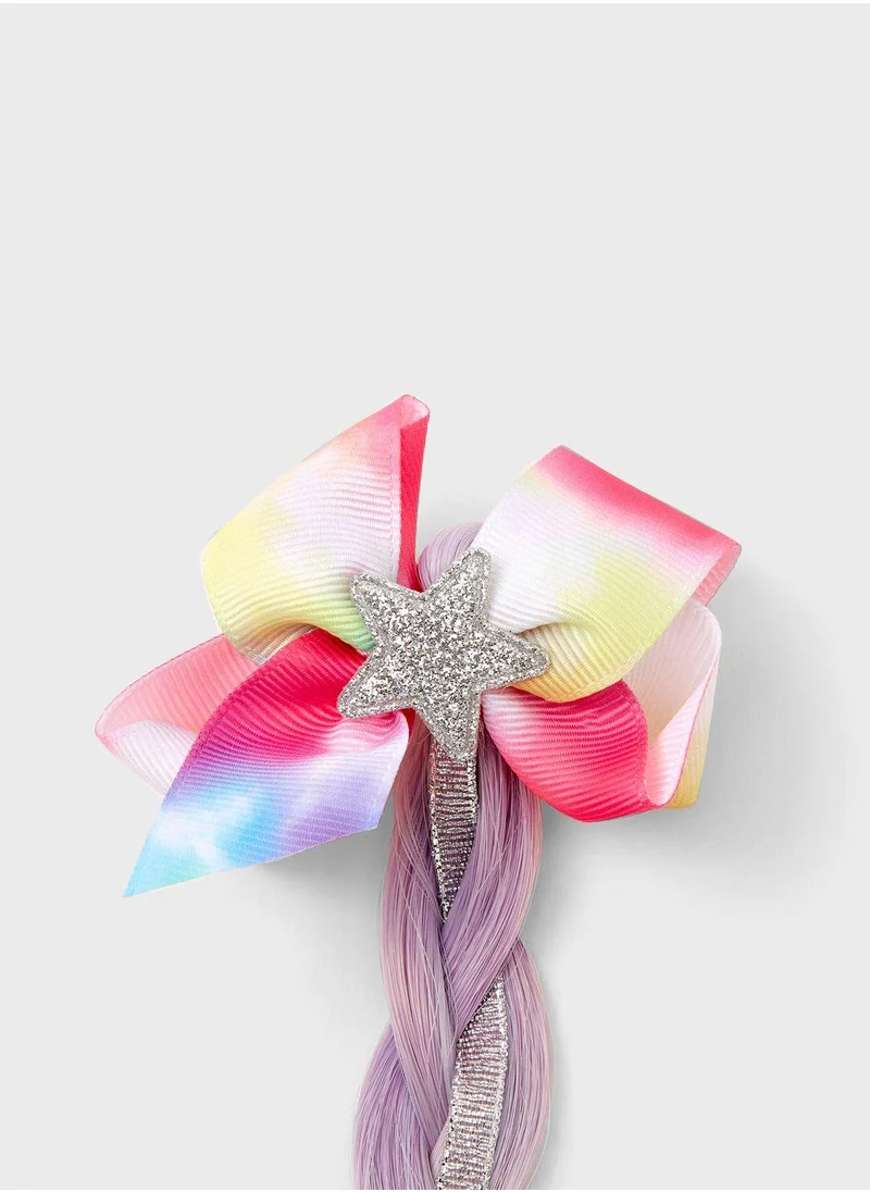 Claires Kids Rainbow Ombre Clip