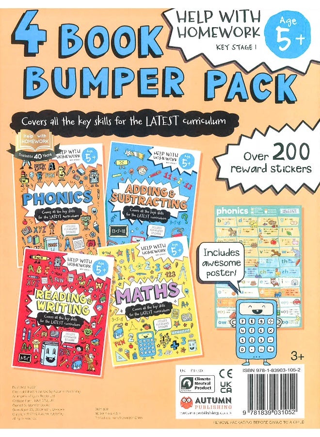 Help With Homework Pack Key Stage 1 Age 5+ (4 Book Set)  - Image 1