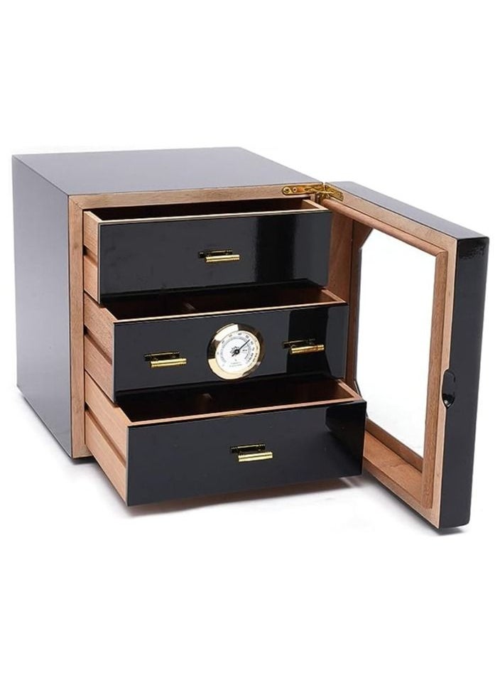 Generic - Humidor - Wood Lined 3 Layer Drawers w/Humidifier - Image 1