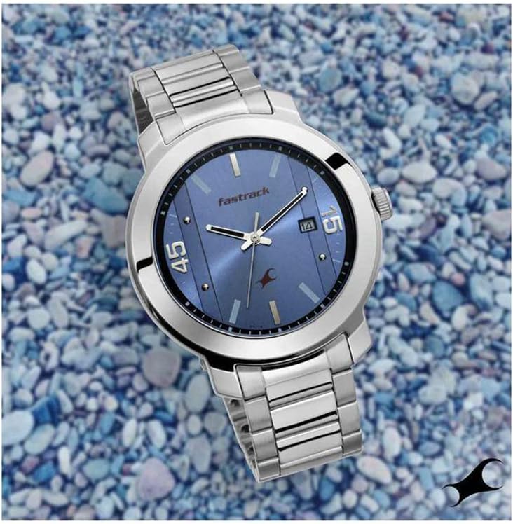 فاستراك ساعة فاستراك بير بيسكس التناظرية للرجال بمينا أزرق - 3246SM03/NP3246SM03