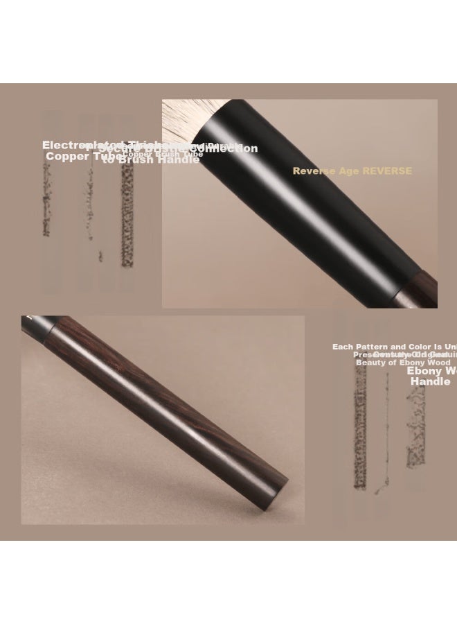 Reverse Sandalwood T71 Round Head Blush Highlighter Brush Animal Hair Ultra-soft Makeup Brush For Beginners - Image 2