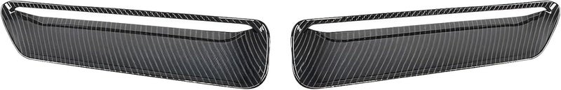 Hood Scoop Trims for 15-22 Dodge Challenger, Decorative Vent Covers, Exterior Accessories, ABS Material, Easy Stick-On Installation, Scratch-Safe Finish, 10.63 x 2.64 x 0.91 in - Image 1