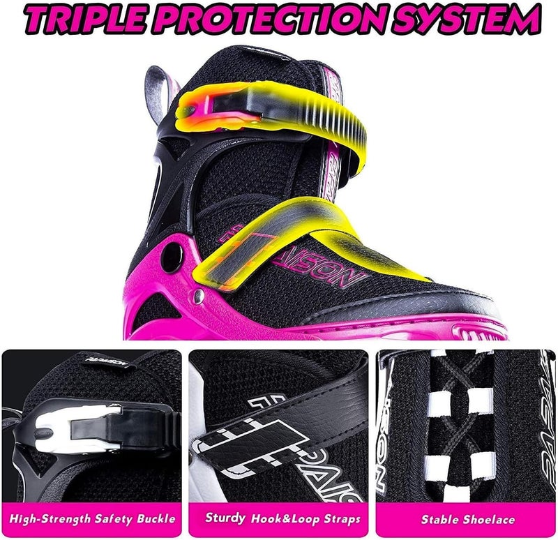 PAPAISON Adjustable Inline Skates for Kids and Adults with Full Light Up Wheels - Image 5