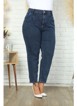 Cedy Denim Women's Plus Size Pleated Mom Jeans C600  - Image 4