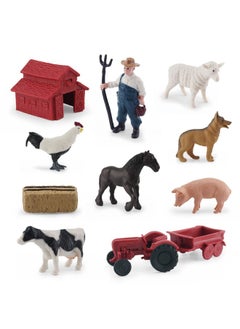 Generic Simulation Mini Farm Poultry Chicken Duck Goose Cow Small Animal Miniature Model Sand Table Landscaping Ornaments Wholesale-Color:Bl-5008 Sheep 6g  - Image 5