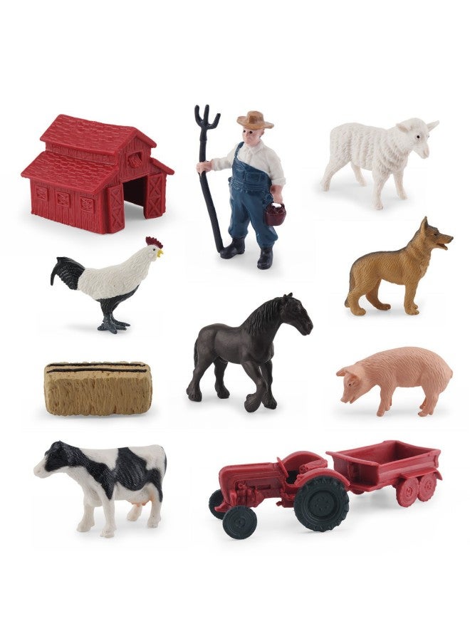 Simulation Mini Farm Poultry Chicken Duck Goose Cow Small Animal Miniature Model Sand Table Landscaping Ornaments Wholesale-Color:Bl-5008 Sheep 6g