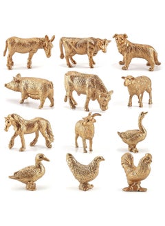 Generic Simulation Mini Farm Poultry Chicken Duck Goose Cow Small Animal Miniature Model Sand Table Landscaping Ornaments Wholesale-Color:Bl-5008 Sheep 6g  - Image 4