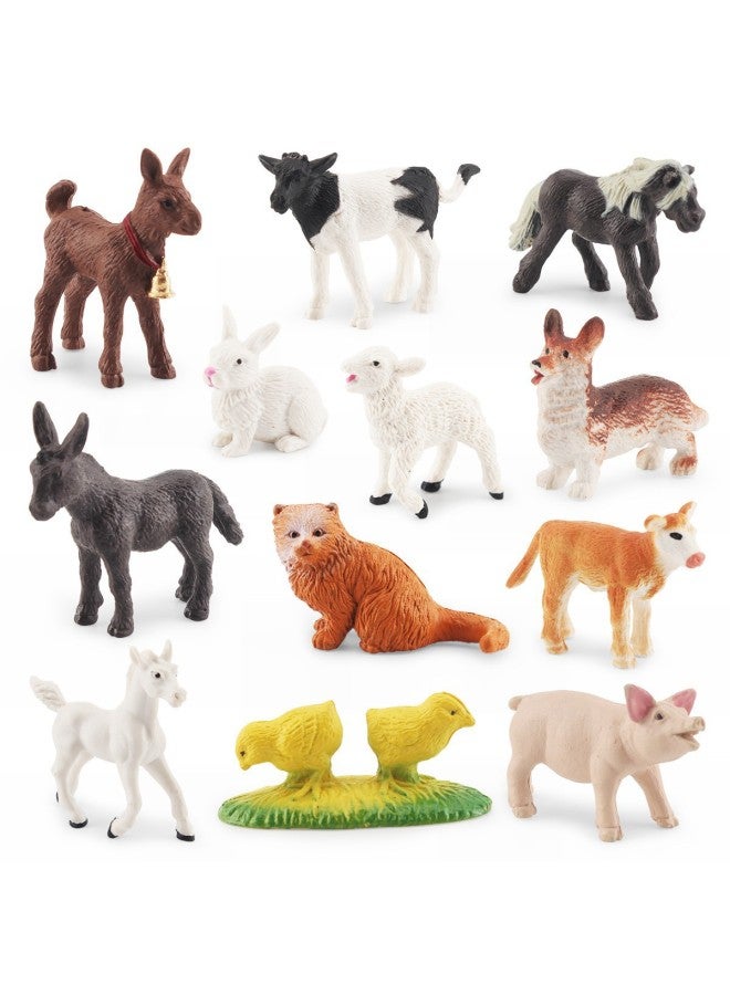 Simulation Mini Farm Poultry Chicken Duck Goose Cow Small Animal Miniature Model Sand Table Landscaping Ornaments Wholesale-Color:Bl-5008 Sheep 6g