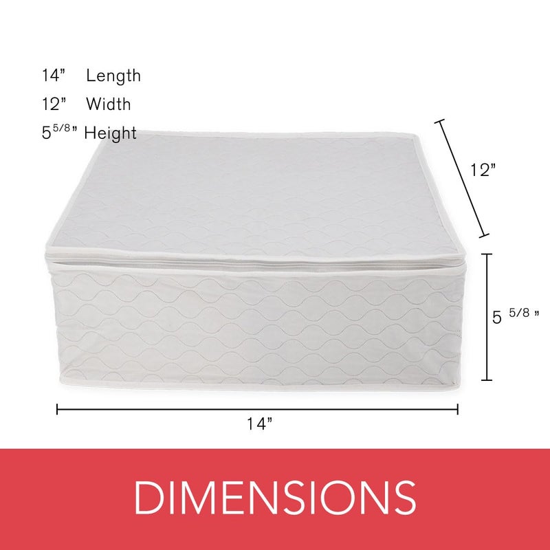 LAMINET Quilted Mug/Cup Storage Case - Holds Up to 12 Mugs/Cups - WHITE - Image 3