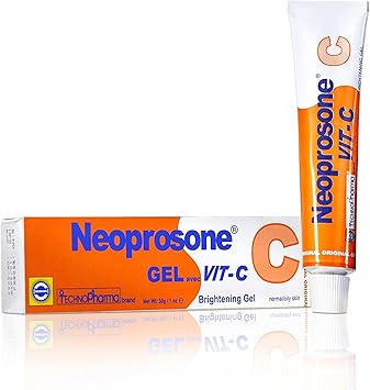 Neoprosone Skin Brightening Gel Cream 1 Fl oz 30 ml For Intimate Parts Private Areas Body Knees Underarm Elbows with Vitamin C and Alpha Arbutin - Image 1