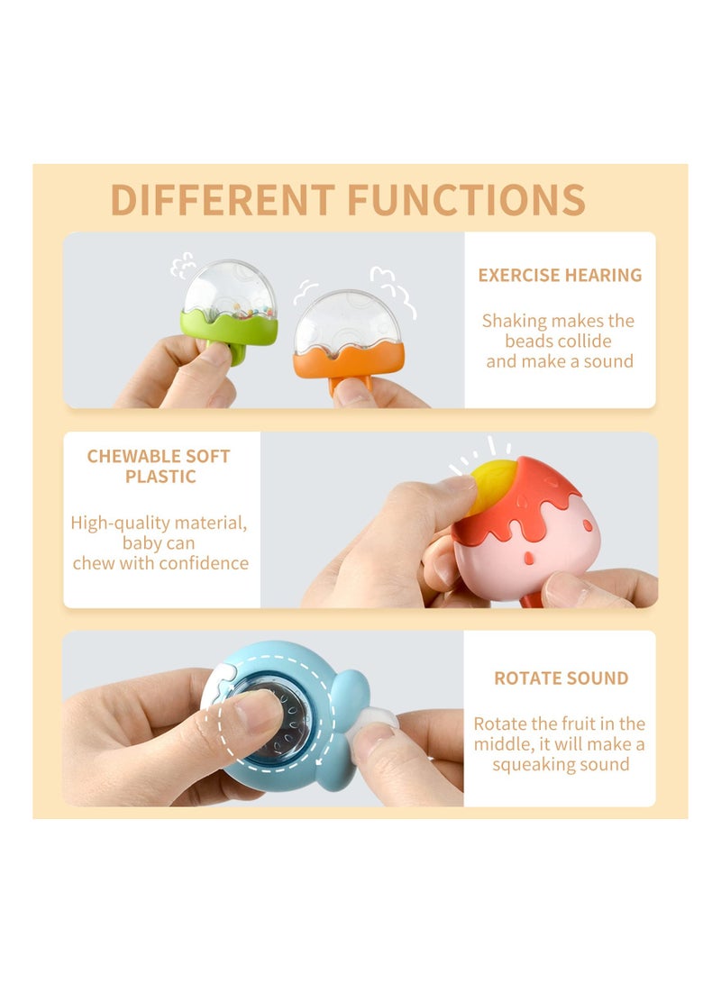 Baby Suction Cup Toys for 1-2 Year Olds, High Chair Spinner Toy Toddler Sensory Play Rattle Toys Interactive Toddler Toys First Birthday Present Ideas Engaging Highchair Toys for 1-2 Year Olds - Image 4