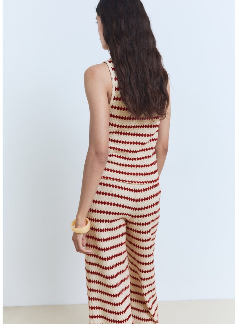 MANGO Knitted Top With Geometric Print  - Image 2