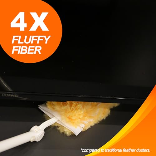 LANARP Duster Refills 50 Counts, 360° Heavy Duty Multi Surface Duster Refills for Cleaning, Compatible with Swiffer Dusters - Image 4