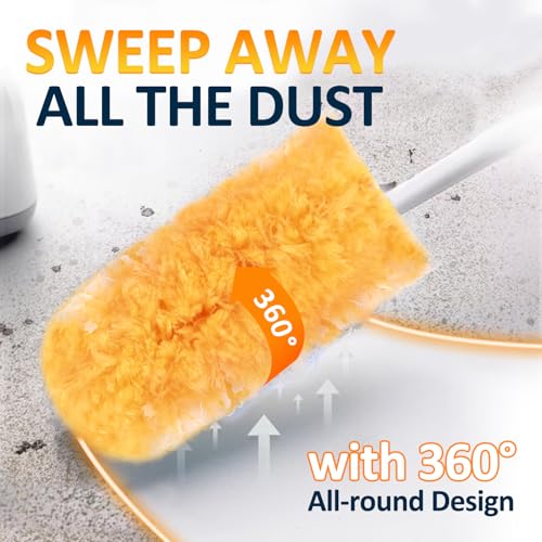 LANARP Duster Refills 50 Counts, 360° Heavy Duty Multi Surface Duster Refills for Cleaning, Compatible with Swiffer Dusters - Image 3
