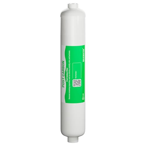 Max Water Post Activated Carbon Water Filter Replacement – 5 Micron Inline Filter – 10 inch Inline Carbon Filter– Under Sink and Reverse Fits most Reverse Osmosis Systems (1 pack) - Image 1