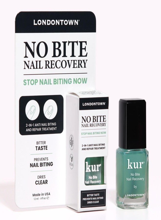 LONDONTOWN No Bite Nail Recovery - Nail Biting Thumb Sucking Deterrent - Bitter Non Toxic Nail Polish Treatment for Kids Adults - Fortified Strengthener and Growth Care Formula .40fl oz - Image 1
