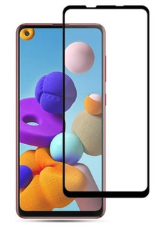 ELTRAZONE Samsung Galaxy A21S screen Protector Glass Full Glue Screen Guard Anti Explosion 2.5D  - Image 1