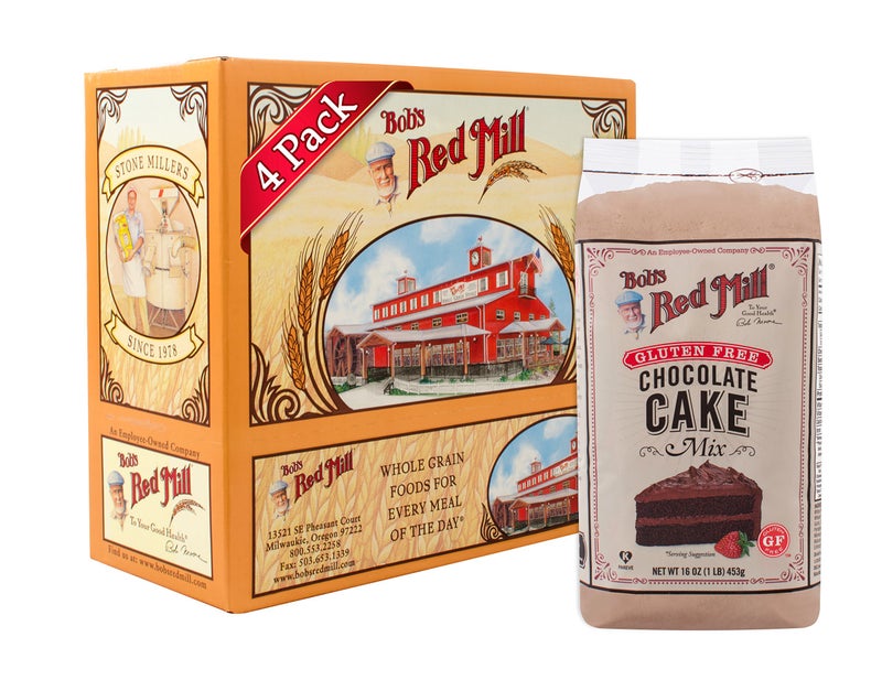 Bob's Red Mill Gluten Free Chocolate Cake Mix, 16 ounce (Pack of 4) - Image 1