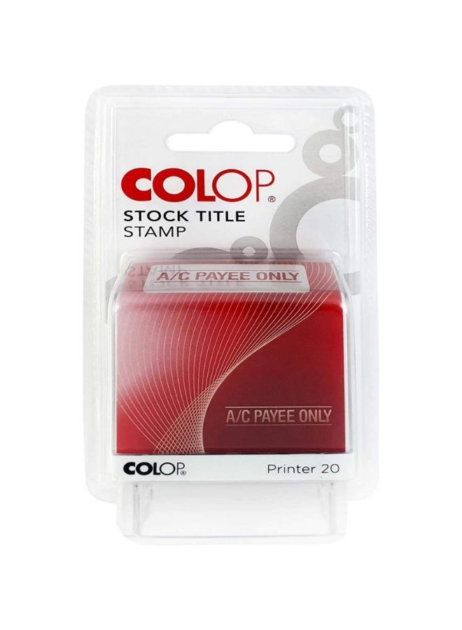 Colop Phrase Stamp 14X38Mm ''A/C PAYEE ONLY'' In A Blister - Image 1
