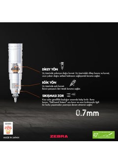 ZEBRA قلم ديلغارد فيرستيل مربع 0.7 مم بنفسجي  - Image 5