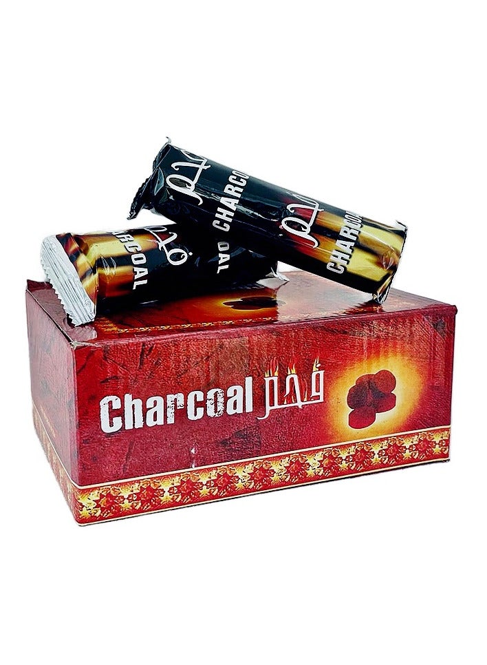 Charcoal Alsaqer Bakhoor Charcoal (200 Pcs, 2 Box Compo Pack) Oud Charcoal and Long Lasting for Bakhoor | Incence Charcoal-33 mm | Alshola Charcoal | Musk Charcoal 2 Box Packing  - Image 4